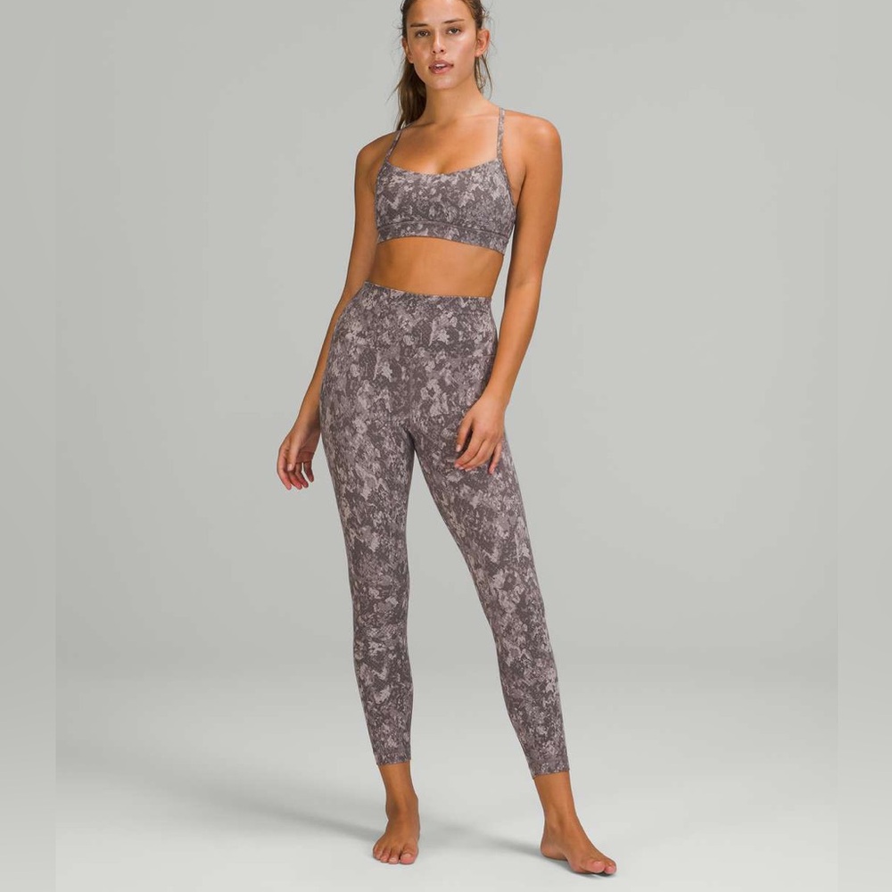 LULULEMON Align High-Rise Pant 25" Hideaway Camo Lunar Rock Multi size 6